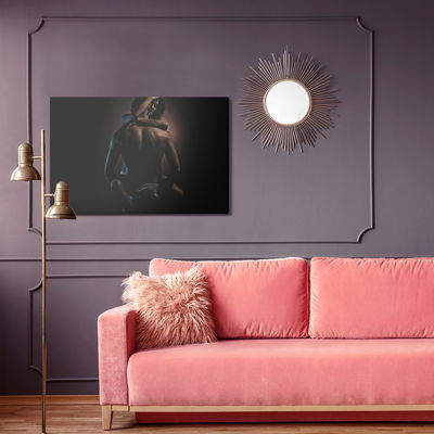 Ljuddämpande tavla - A couple in a hot embrace