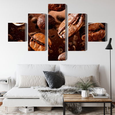 Ljuddämpande tavla - Brown coffee beans