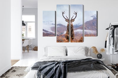 Ljuddämpande tavla - A deer on a background