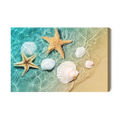 Ljuddämpande tavla - Stars and seashells