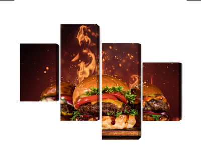 Ljuddämpande tavla - Tasty burgers