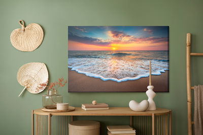 Ljuddämpande tavla - Sunset at the sea