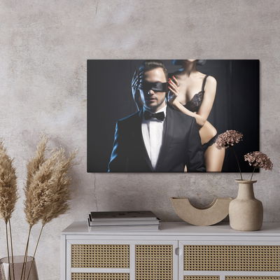 Ljuddämpande tavla - The act of a young couple