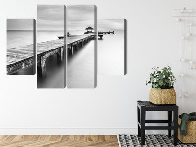 Ljuddämpande tavla - Wooden pier