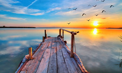 Ljuddämpande tavla - West by the lake