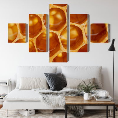 Ljuddämpande tavla - Honeycomb in macro scale