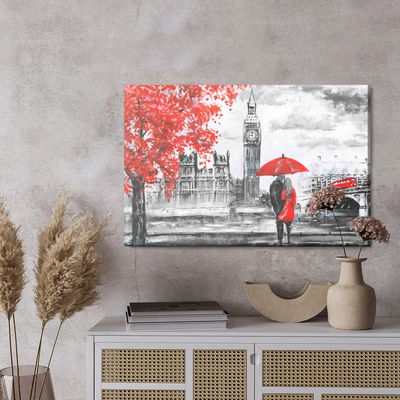 Ljuddämpande tavla - Lovers admiring London