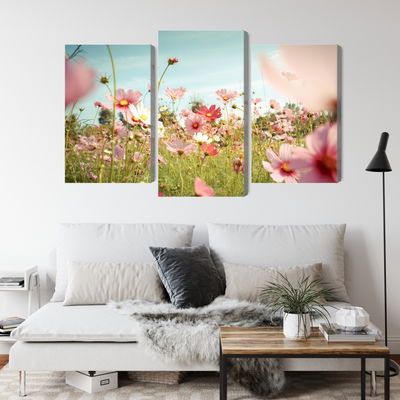 Ljuddämpande tavla - Cosmos flowers in the garden