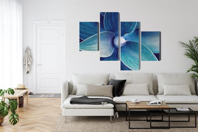 Ljuddämpande tavla - Top view of the plant