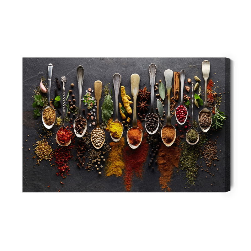 Ljuddämpande tavla - Spoon with herbs and spices