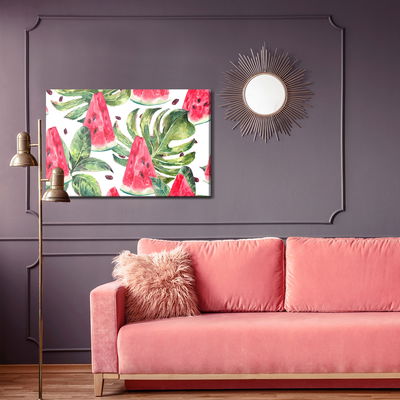 Ljuddämpande tavla - Watermelon with tropical