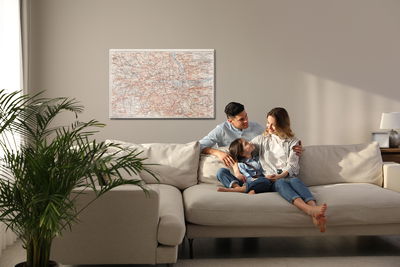 Ljuddämpande tavla - Map of London