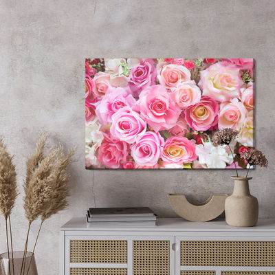 Ljuddämpande tavla - 3d multi-colored roses