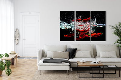 Ljuddämpande tavla - Chili in water