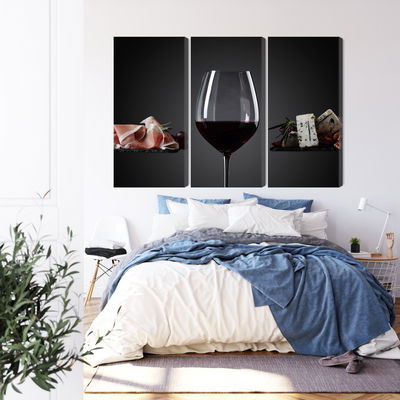 Ljuddämpande tavla - A glass of red wine