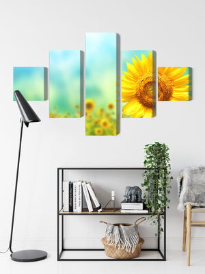 Ljuddämpande tavla - Decorative 3d sunflower