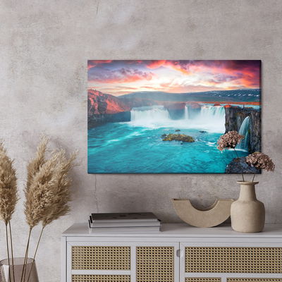 Ljuddämpande tavla - Icelandic waterfalls