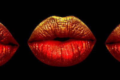 Ljuddämpande tavla - Painted lips