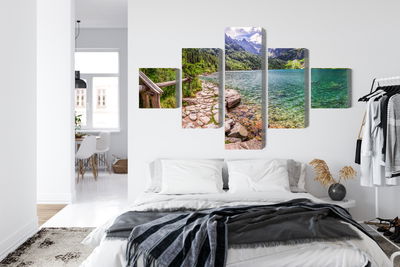 Ljuddämpande tavla - 3d view of the lake