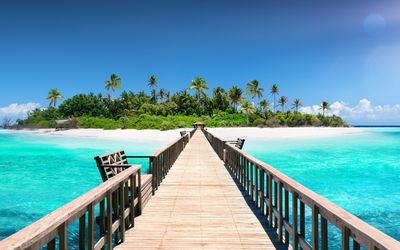 Ljuddämpande tavla - 3d pier in the maldives