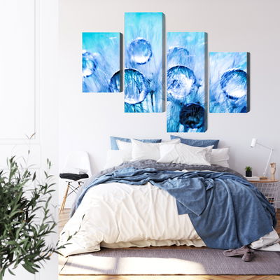 Ljuddämpande tavla - Dew drops on dandelion seeds