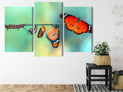 Ljuddämpande tavla - Colorful caterpillars