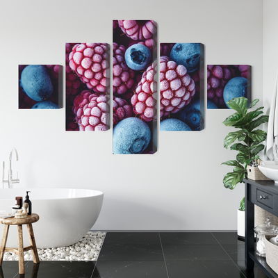 Ljuddämpande tavla - Frozen blueberries