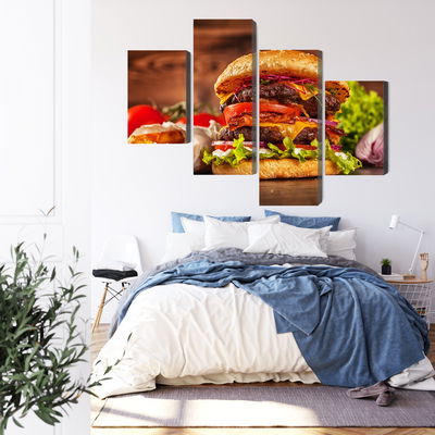 Ljuddämpande tavla - Homemade hamburger