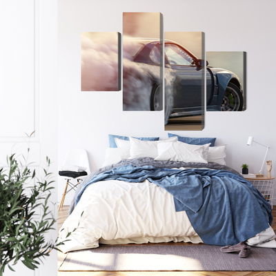 Ljuddämpande tavla - Sports car in a cloud