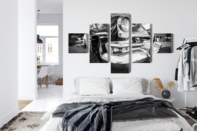 Ljuddämpande tavla - Black and white american