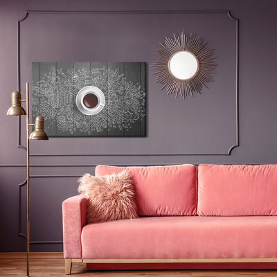 Ljuddämpande tavla - White cup of coffee