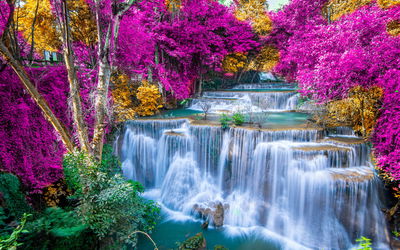 Ljuddämpande tavla - A waterfall in the fall