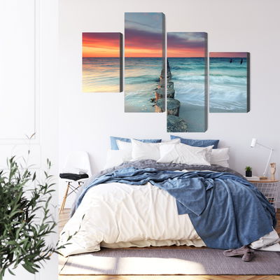 Ljuddämpande tavla - Beautiful sunset over