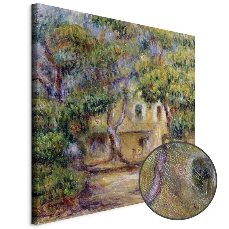 Produktvy av Pierre-auguste renoir the. En rund detaljförstoring visar den strukturerade gelytan.