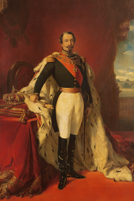 Vooraanzicht van Franz xaver winterhalter. De volledige gedrukte compositie is te zien zonder het schuine productaanzicht of de detailopname van het geloppervlak.