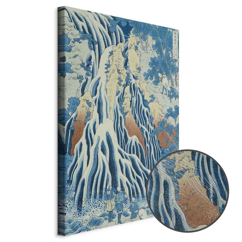 Produktvy av Hokusai katsushika kirifuri. En rund detaljförstoring visar den strukturerade gelytan.