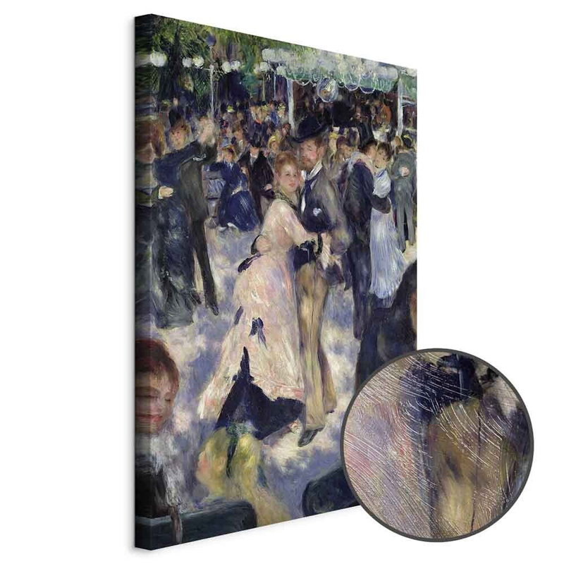 Produktvy av Pierre-auguste renoir le. En rund detaljförstoring visar den strukturerade gelytan.