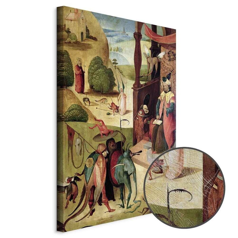 Produktvy av Hieronymus bosch st james. En rund detaljförstoring visar den strukturerade gelytan.