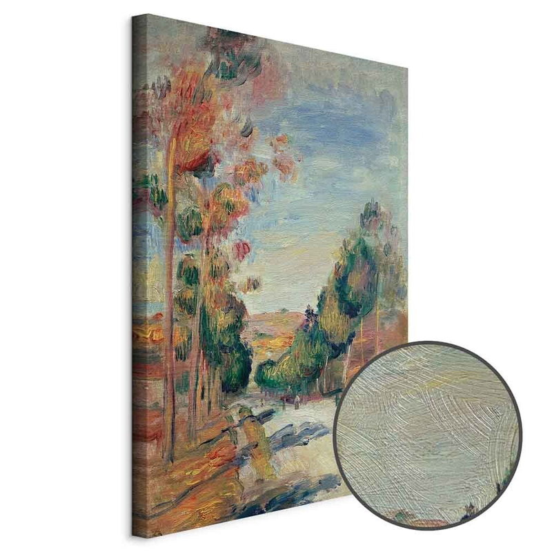 Produktvy av Pierre-auguste renoir. En rund detaljförstoring visar den strukturerade gelytan.