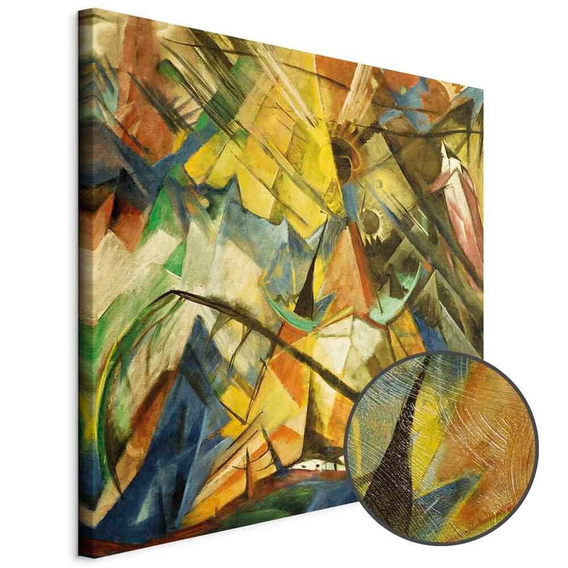 Produktvy av Franz marc tirol. En rund detaljförstoring visar den strukturerade gelytan.