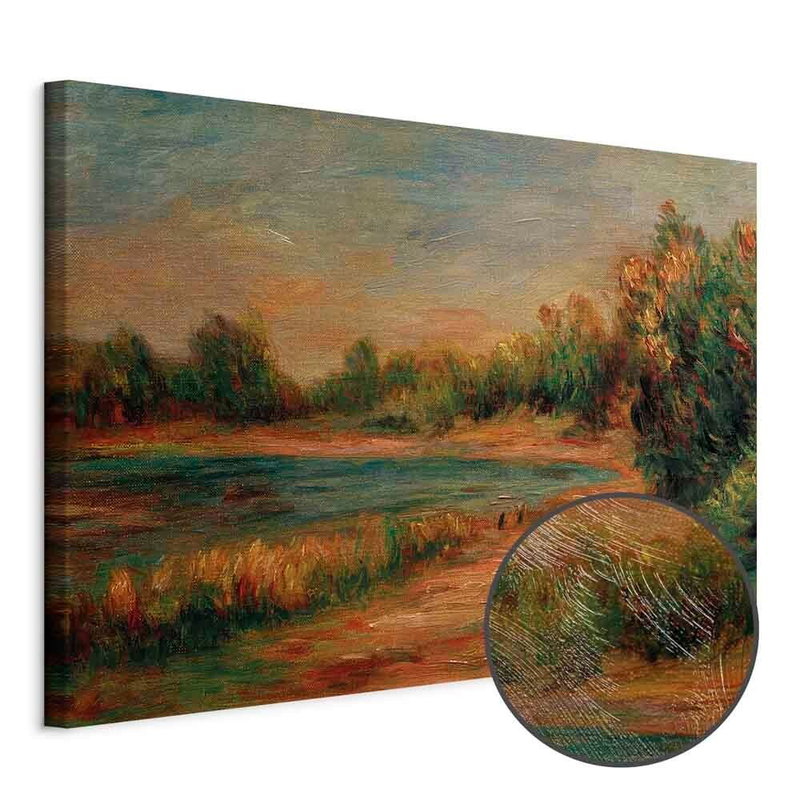 Produktvy av Pierre-auguste renoir. En rund detaljförstoring visar den strukturerade gelytan.