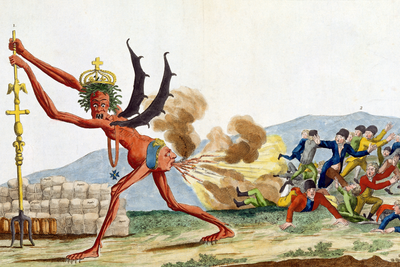 Vooraanzicht van Jacques-louis david. De volledige gedrukte compositie is te zien zonder het schuine productaanzicht of de detailopname van het geloppervlak.