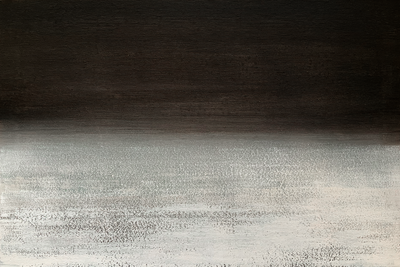 Vooraanzicht van Poetic nocturne wide. De volledige gedrukte compositie is te zien zonder het schuine productaanzicht of de detailopname van het geloppervlak.