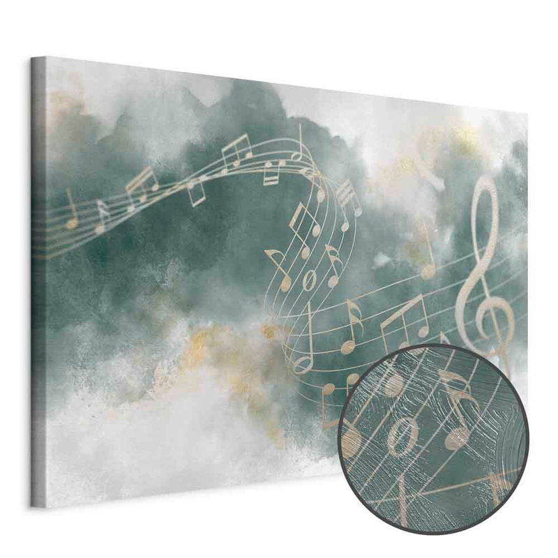 Produktvy av Melody of the psalm wide. En rund detaljförstoring visar den strukturerade gelytan.