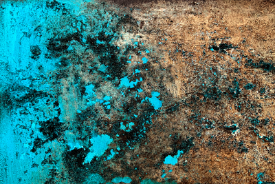 Vooraanzicht van Azure archipelago wide. De volledige gedrukte compositie is te zien zonder het schuine productaanzicht of de detailopname van het geloppervlak.