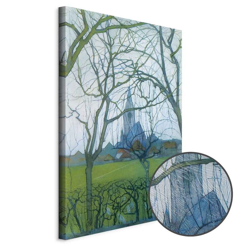 Produktvy av Piet mondrian st jacob& s. En rund detaljförstoring visar den strukturerade gelytan.