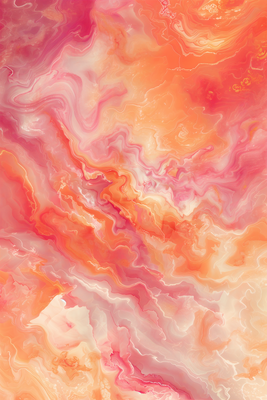 Vooraanzicht van Fiery colors - dynamic. De volledige gedrukte compositie is te zien zonder het schuine productaanzicht of de detailopname van het geloppervlak.