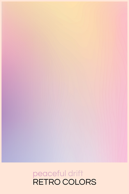 Vooraanzicht van Peaceful drift - delicate. De volledige gedrukte compositie is te zien zonder het schuine productaanzicht of de detailopname van het geloppervlak.