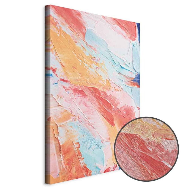 Produktvy av Spring shades - a colorful. En rund detaljförstoring visar den strukturerade gelytan.