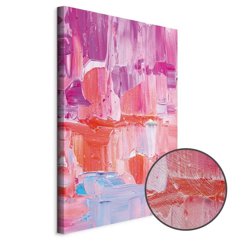 Produktvy av Colorful contrasts -. En rund detaljförstoring visar den strukturerade gelytan.